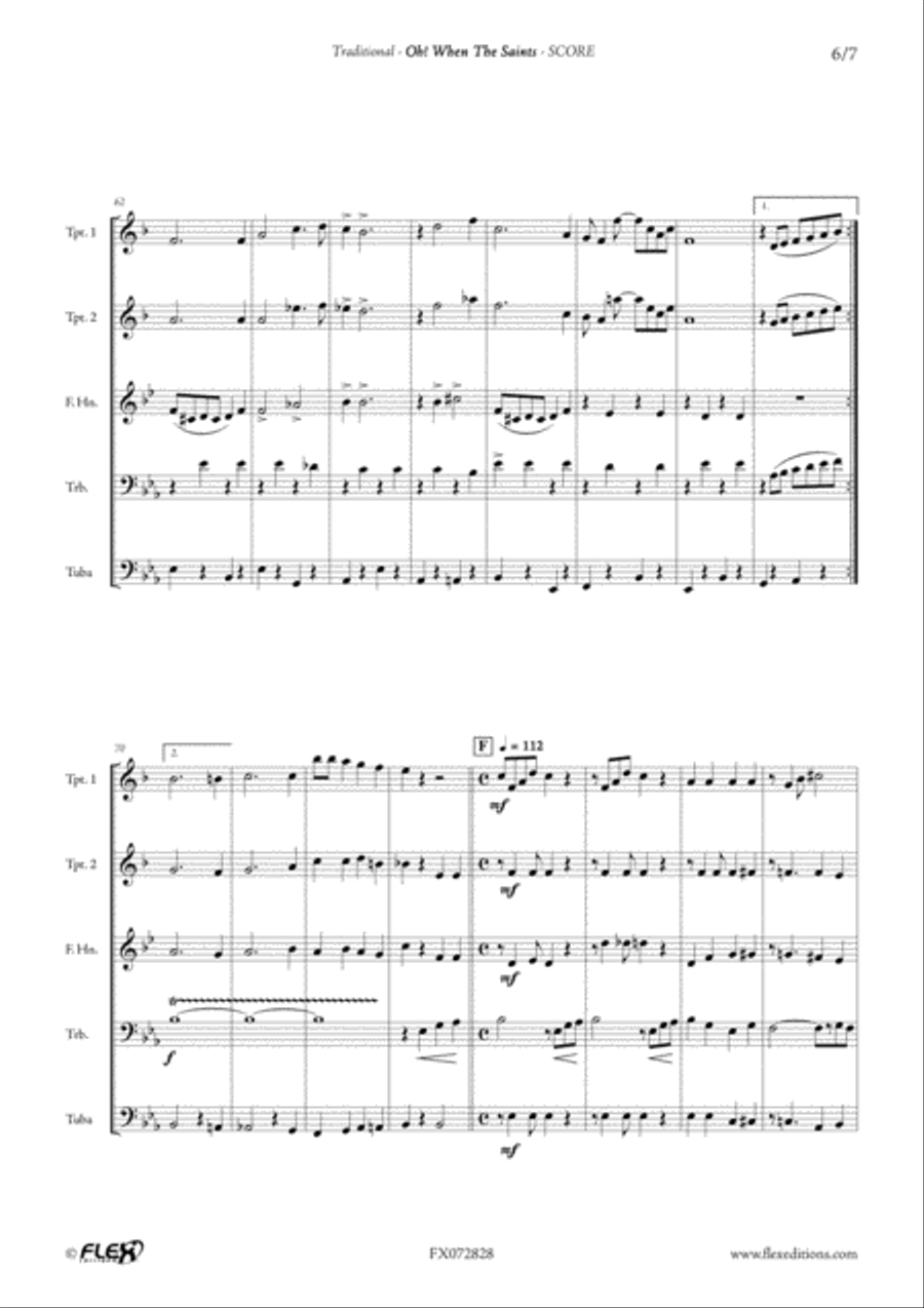 Oh! When The Saints Oh! When The Saints Horn scores gallery preview page 6