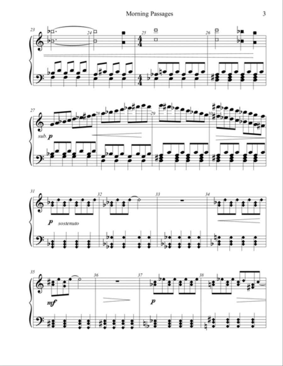 Morning Passages Handbell Choir scores gallery preview page 3