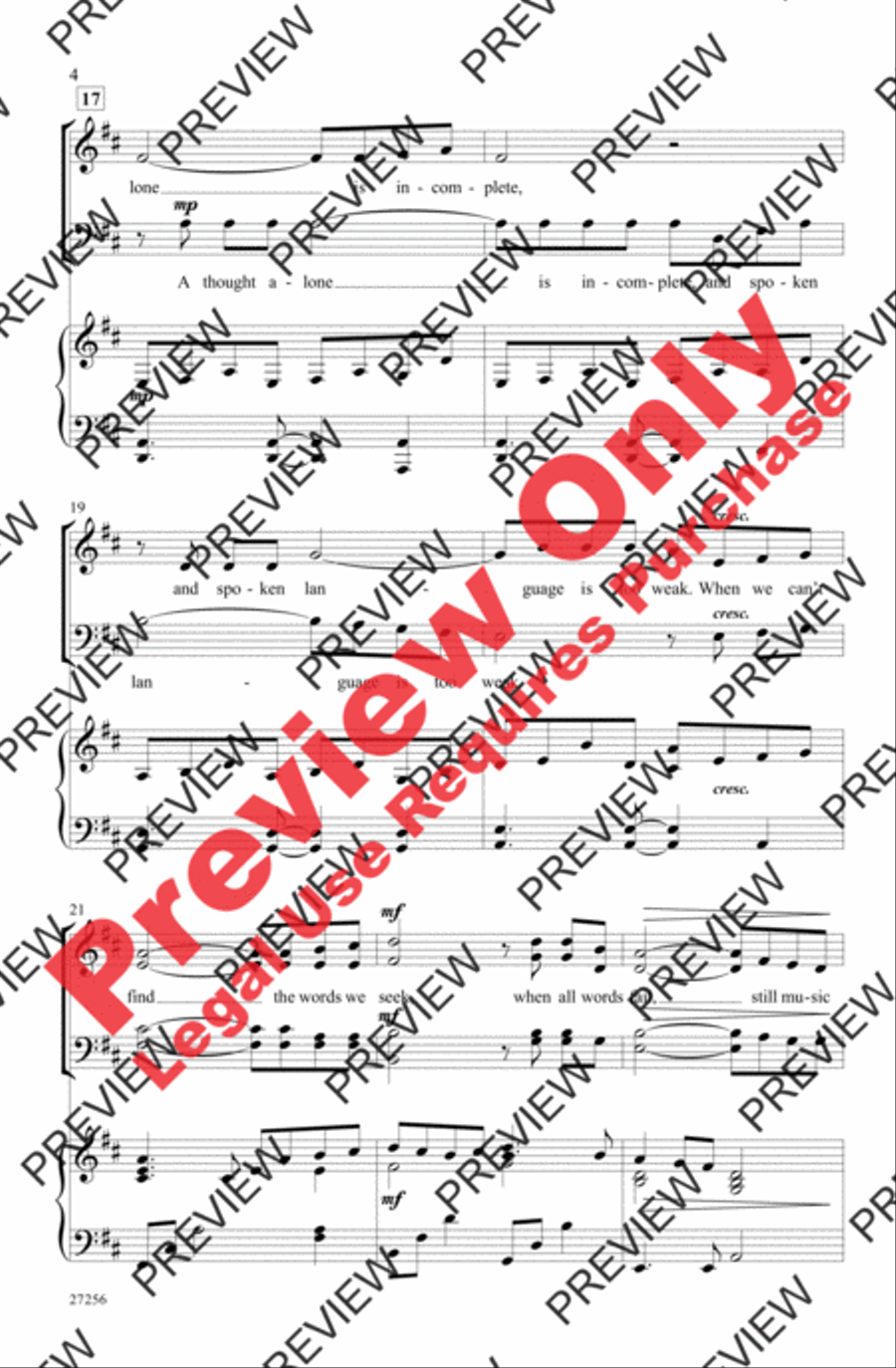 Music Speaks 4-Part scores gallery preview page 4