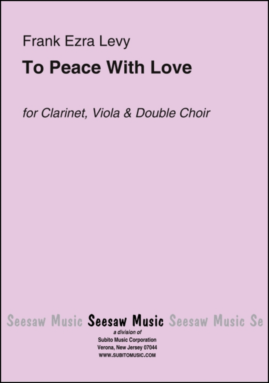Book cover for To Peace With Love fantasia concertante
