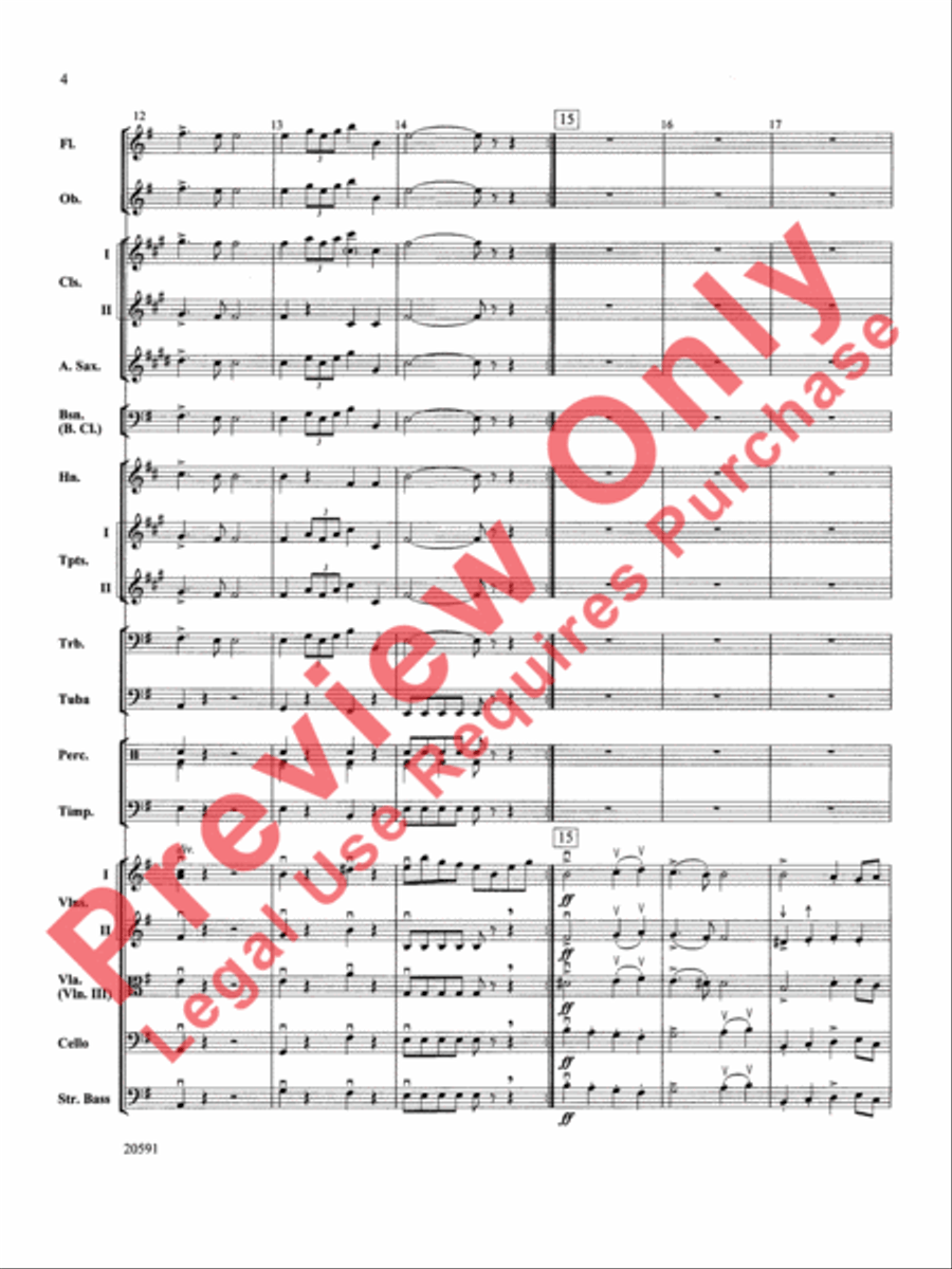 New World Symphony (Fourth Movement) Full Orchestra scores gallery preview page 5