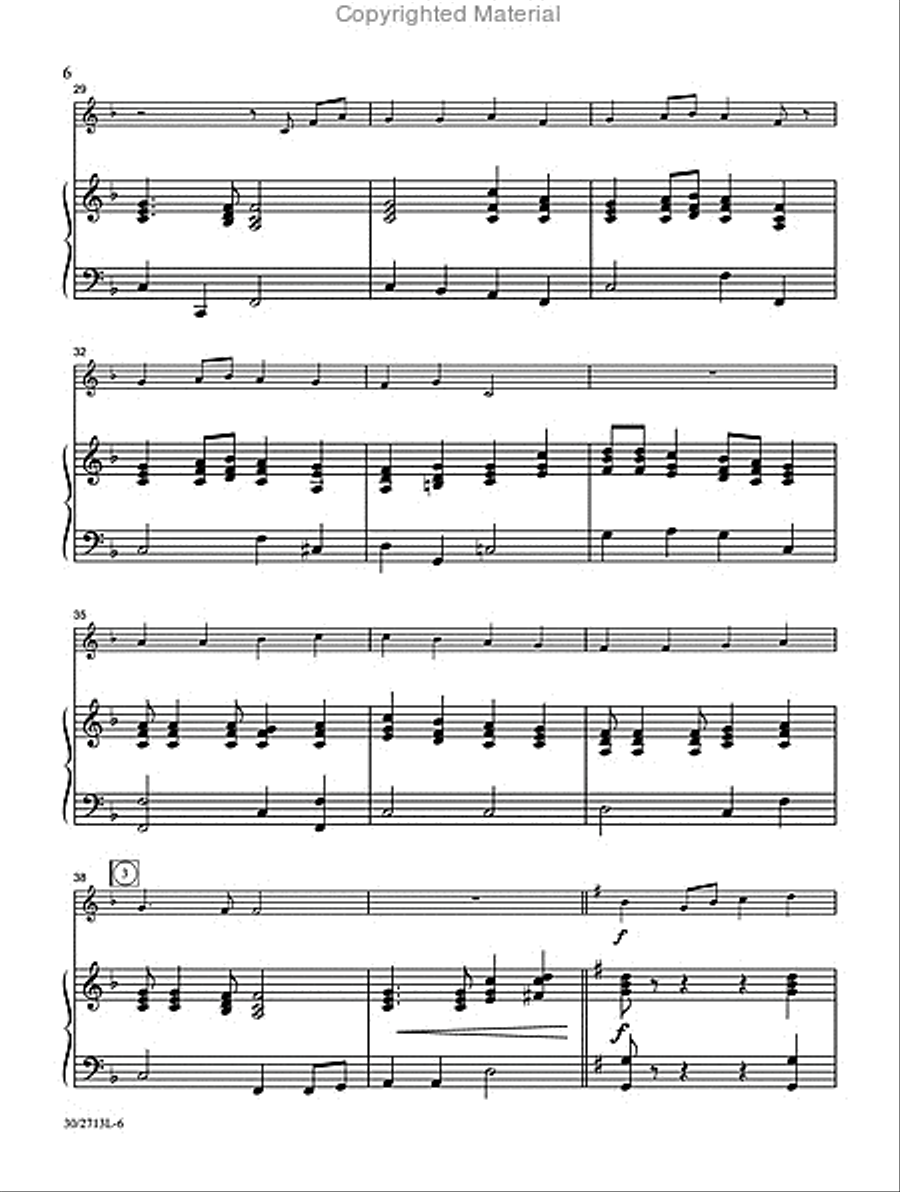 Simple Solos for Sunday Piano Accompaniment scores gallery preview page 4