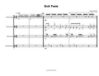 Evil Twin (Drumline Cadence)