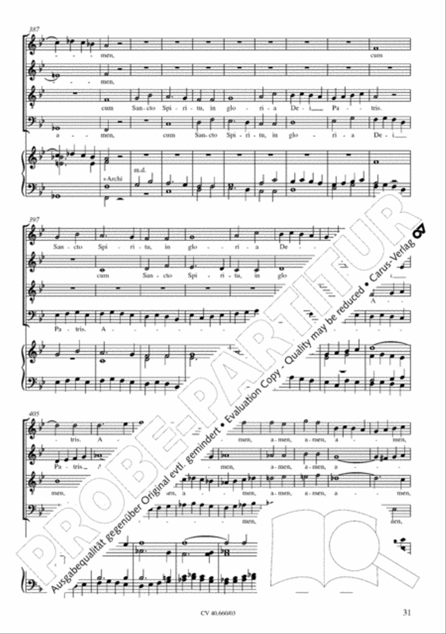 Mass in E flat major (Messe in Es) SATTB scores gallery preview page 32