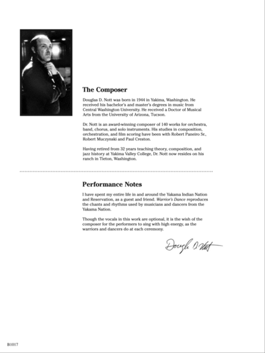 Warrior's Dance: Score Concert Band scores gallery preview page 2