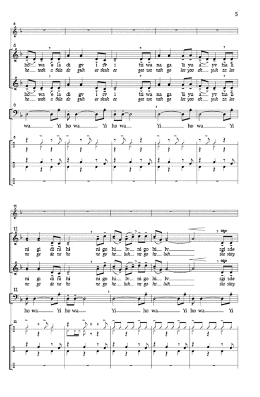 Guide Me As I Walk Along 3-Part scores gallery preview page 3