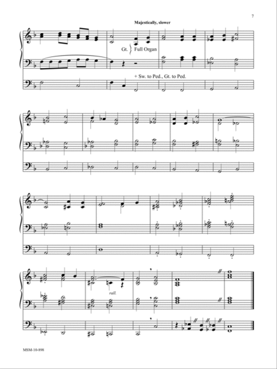 Promised Land Organ scores gallery preview page 5