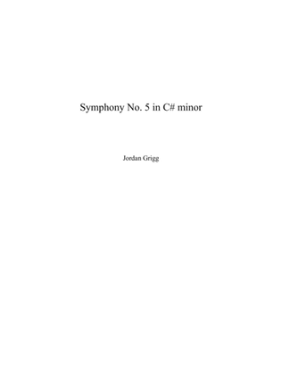 Book cover for Symphony No.5 in C sharp minor 1.2. Score and parts