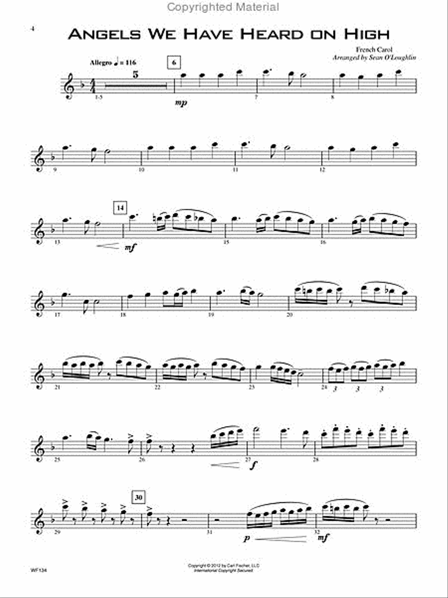 14 Advanced Christmas Favorites Flute Solo scores gallery preview page 2