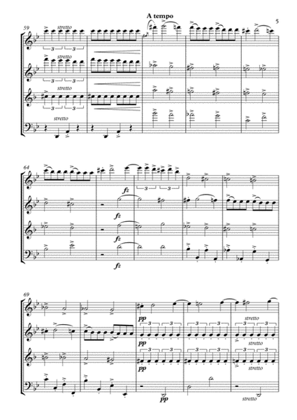 Grieg - String Quartet Gm Op. 27 (for double reed quartet) image number null
