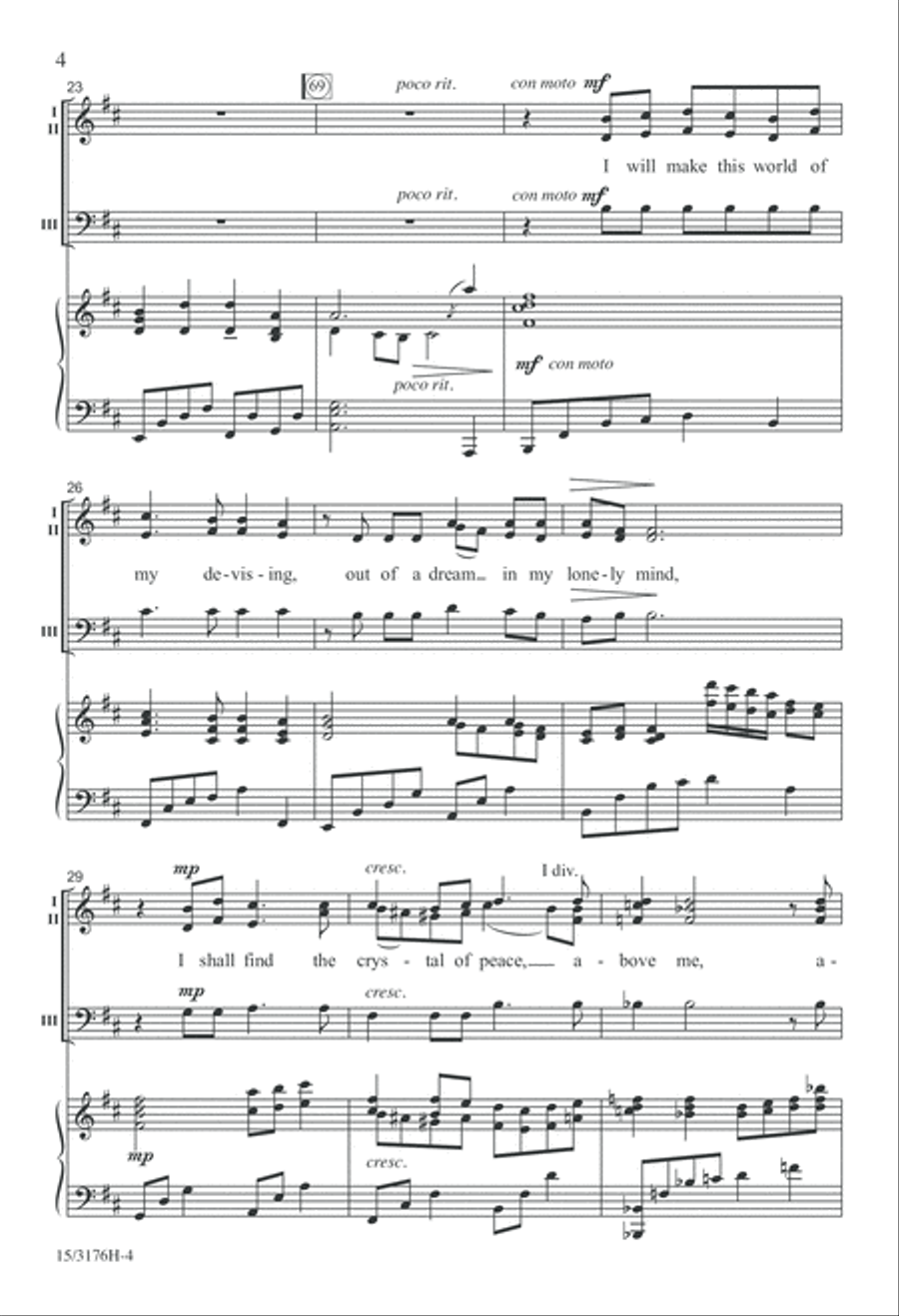 Stars I Shall Find 3-Part scores gallery preview page 4