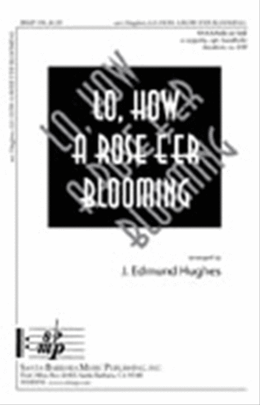Lo, How a Rose E'er Blooming - SSAA Octavo SSAA scores gallery preview page 1