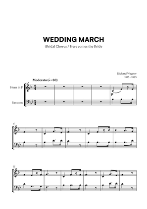 Richard Wagner - Wedding March (Here comes the Bride) (for French Horn and Bassoon)