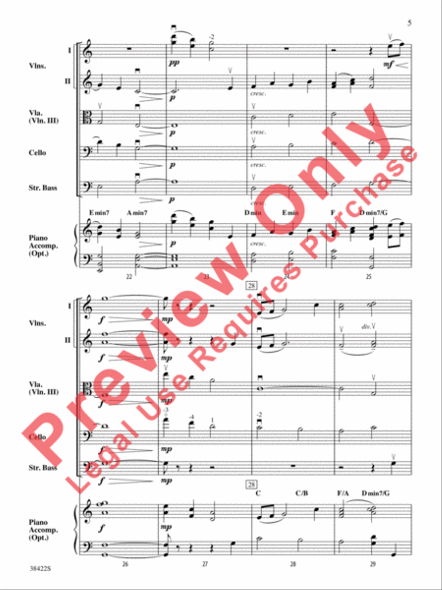 As Twilight Falls String Orchestra scores gallery preview page 6