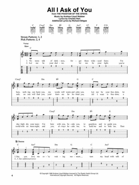 Broadway Songs for Guitar – Easy Guitar with Notes & Tab