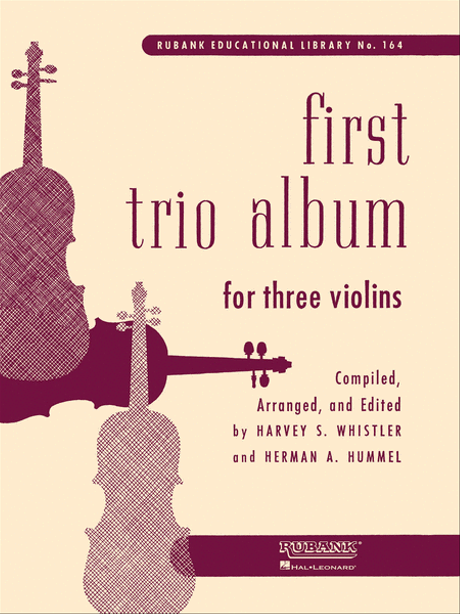 First Trio Album for Three Violins by Harvey S. Whistler Violin - Sheet Music
