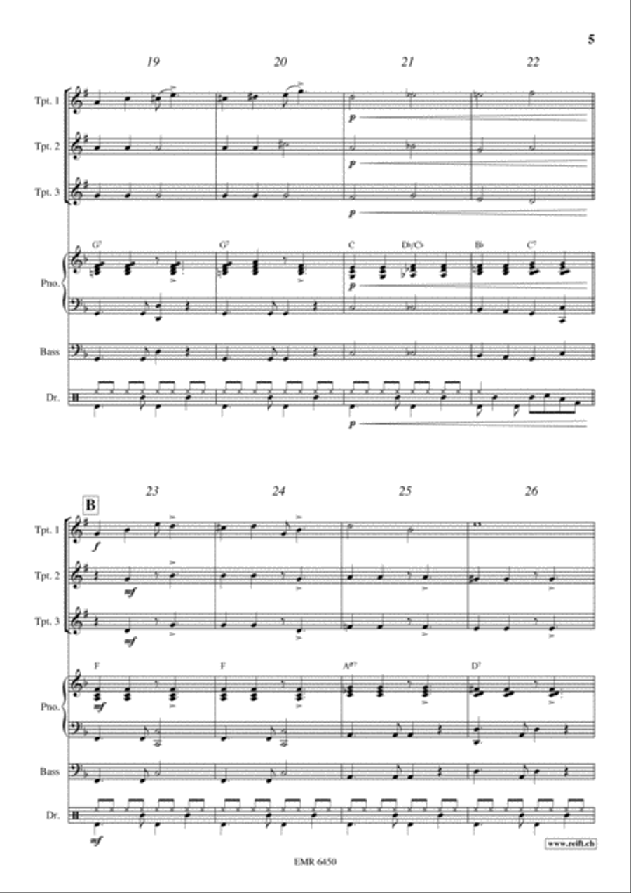Latino Trumpet Trio scores gallery preview page 5