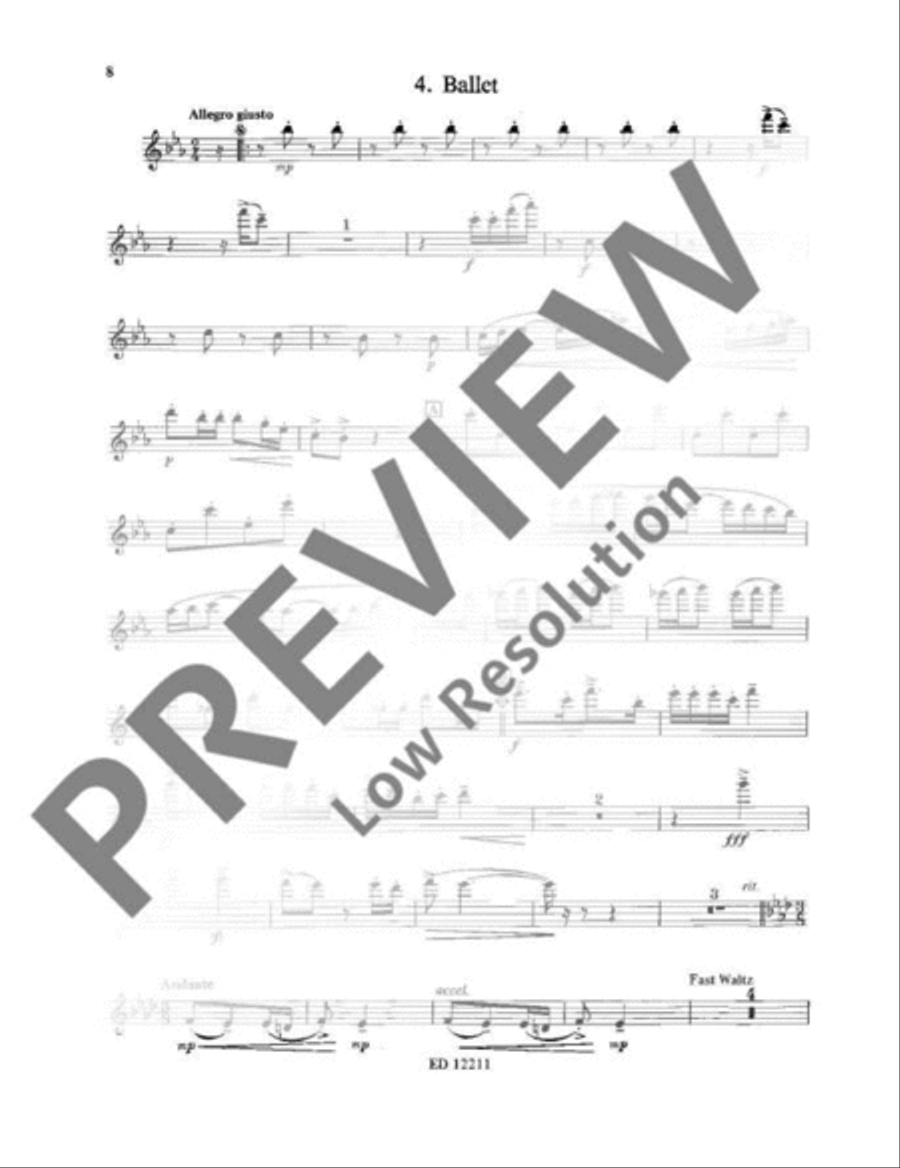Petite Suite Woodwind Quintet scores gallery preview page 9