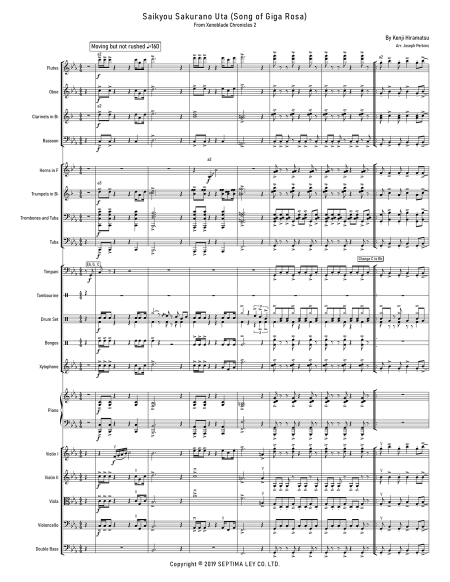 Saikyou Sakurano Uta Saikyou Sakurano Uta Full Orchestra scores gallery preview page 3