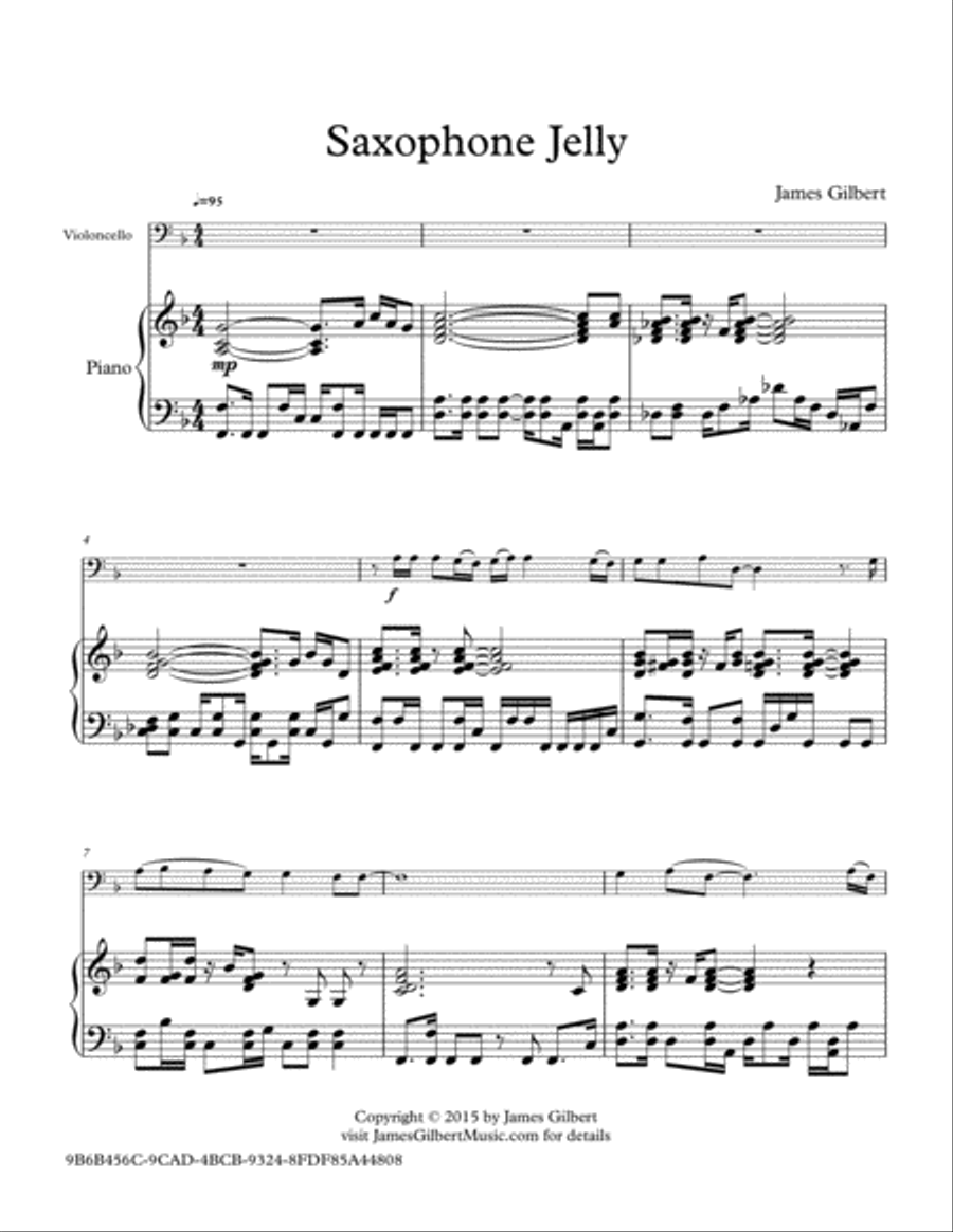 Saxophone Jelly Saxophone scores gallery preview page 1
