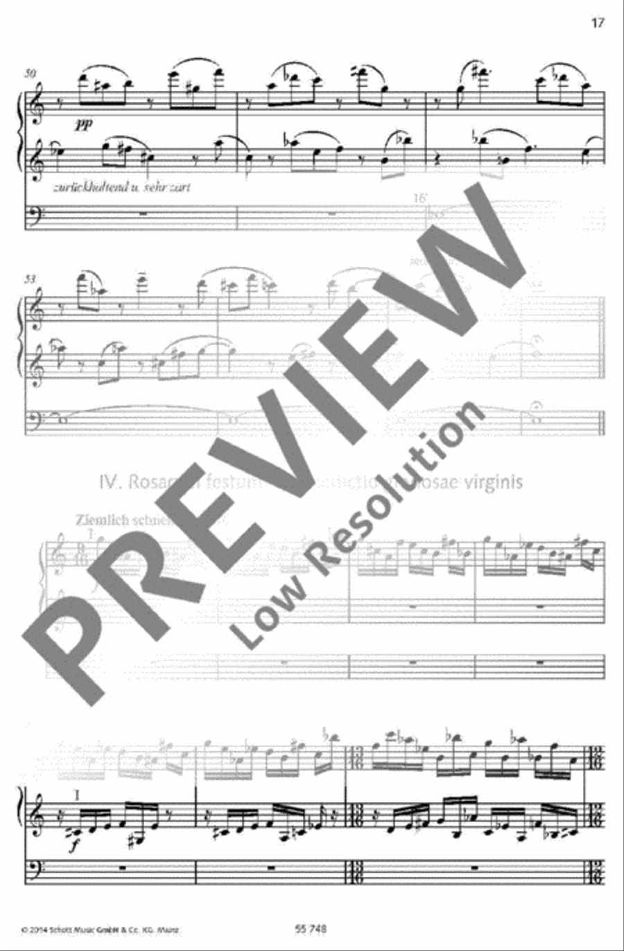 Rosa mystica Rosa mystica Organ scores gallery preview page 17