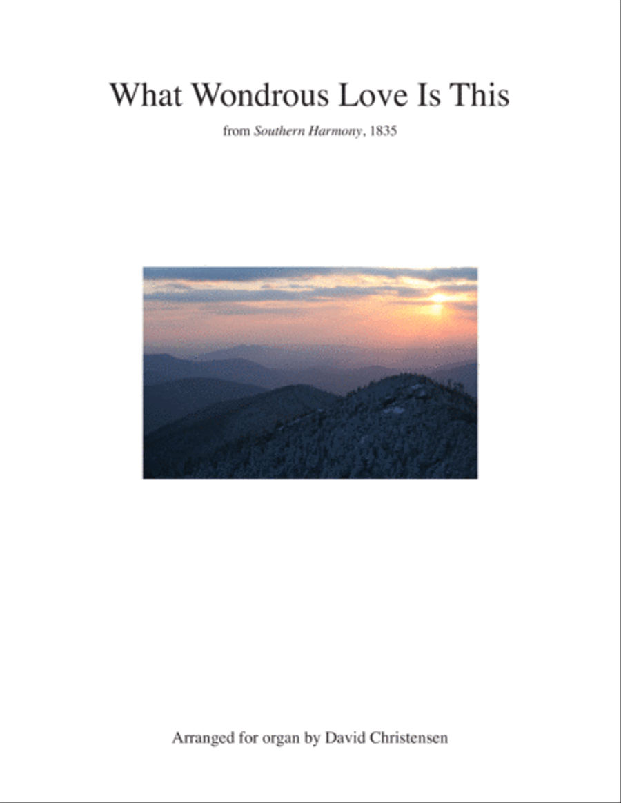 What Wondrous Love Is This Organ Solo scores gallery preview page 1