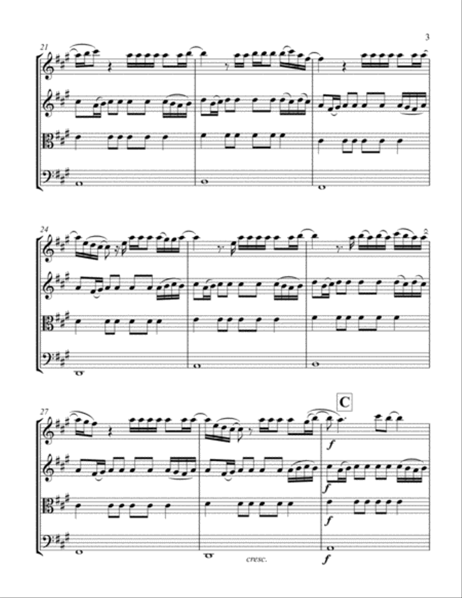 Halo String Quartet scores gallery preview page 3