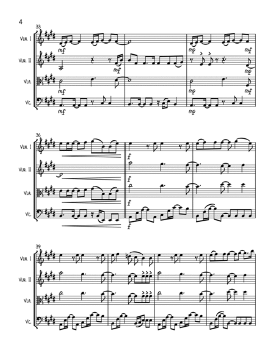 My Universe String Quartet scores gallery preview page 4