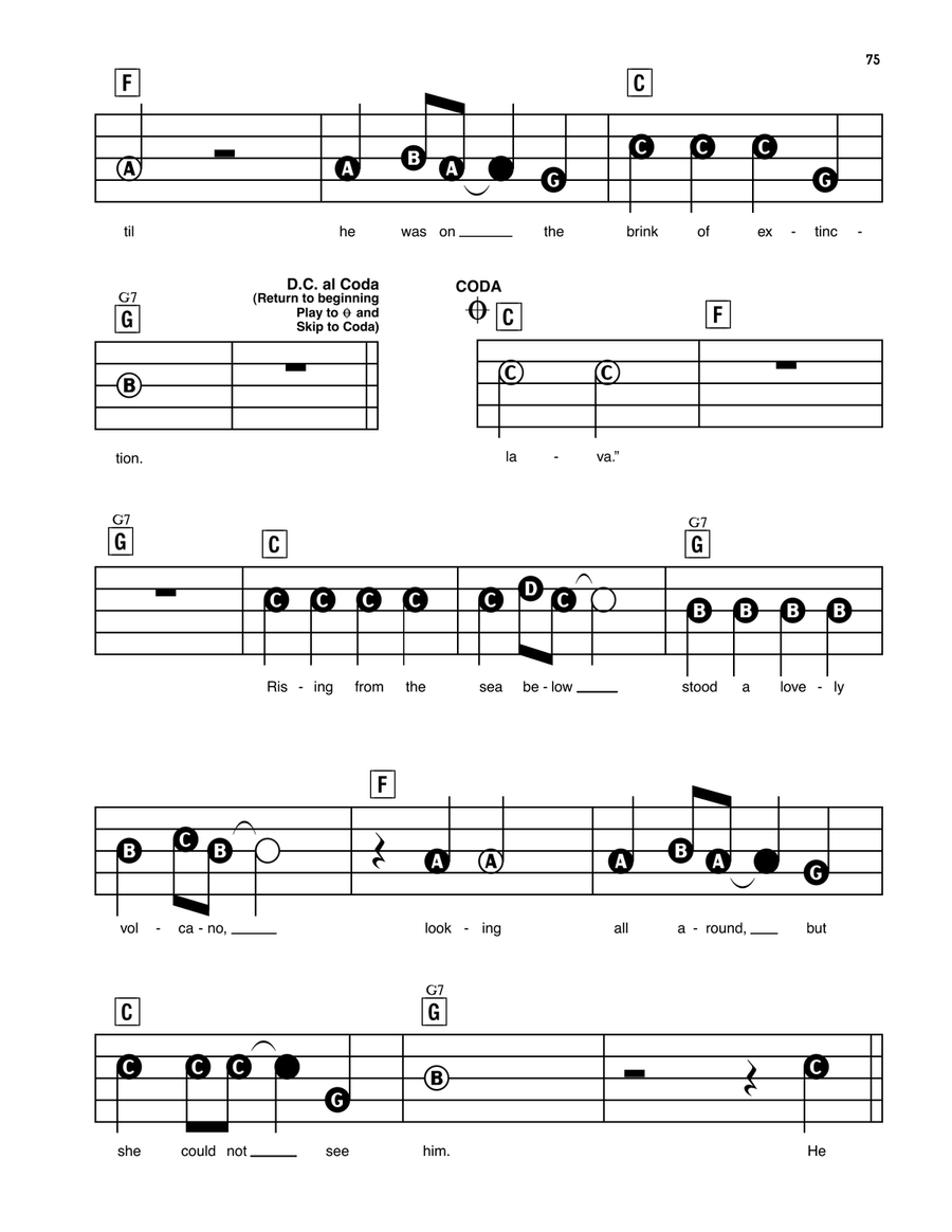 Lava (from Lava) Electronic Keyboard scores gallery preview page 4