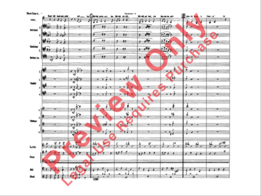 Santa Claus Is Coming to Town Jazz Ensemble scores gallery preview page 6