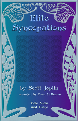 Book cover for The Elite Syncopations for Solo Viola and Piano