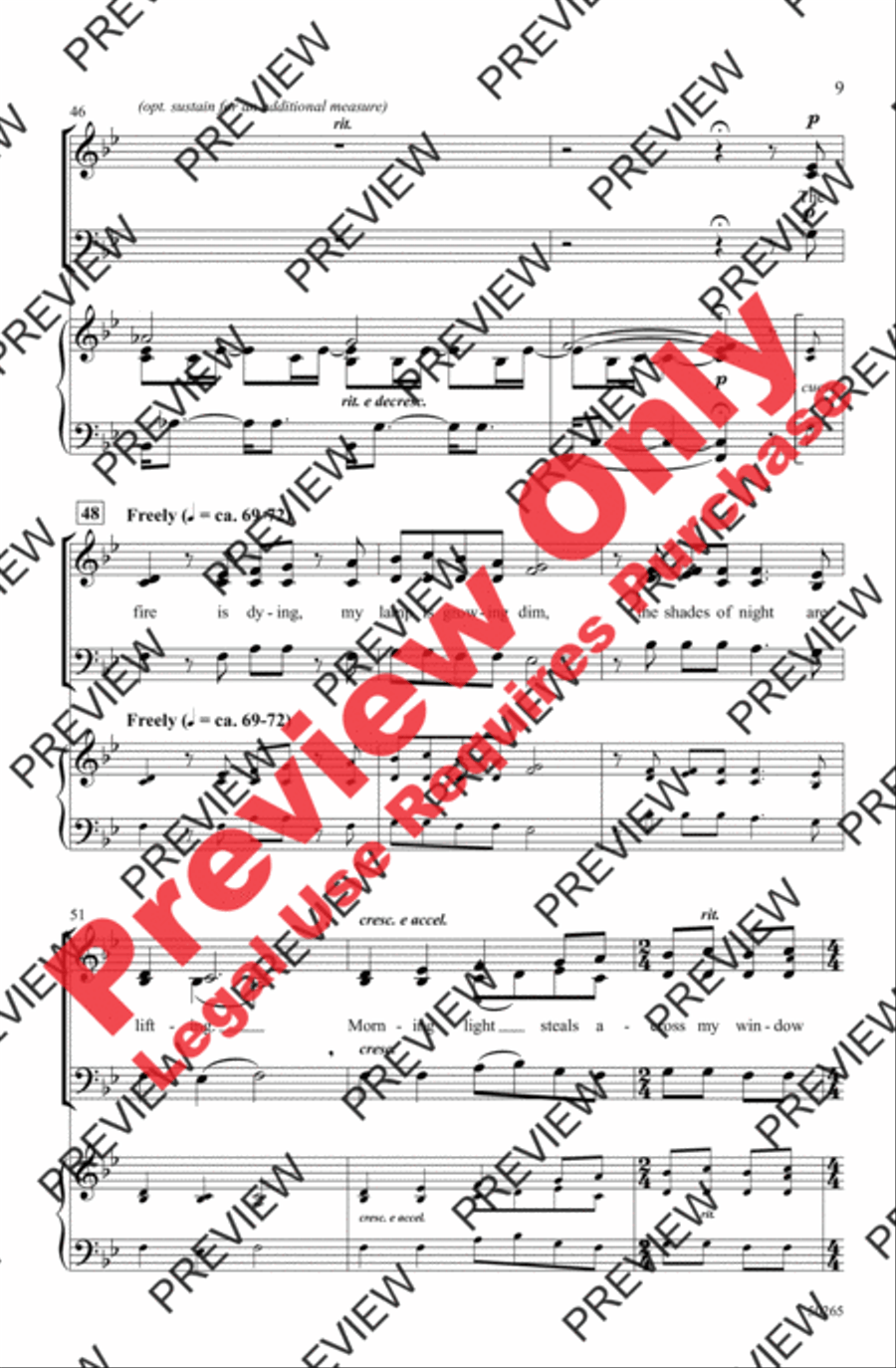 Song for a Winter's Night 3-Part scores gallery preview page 9