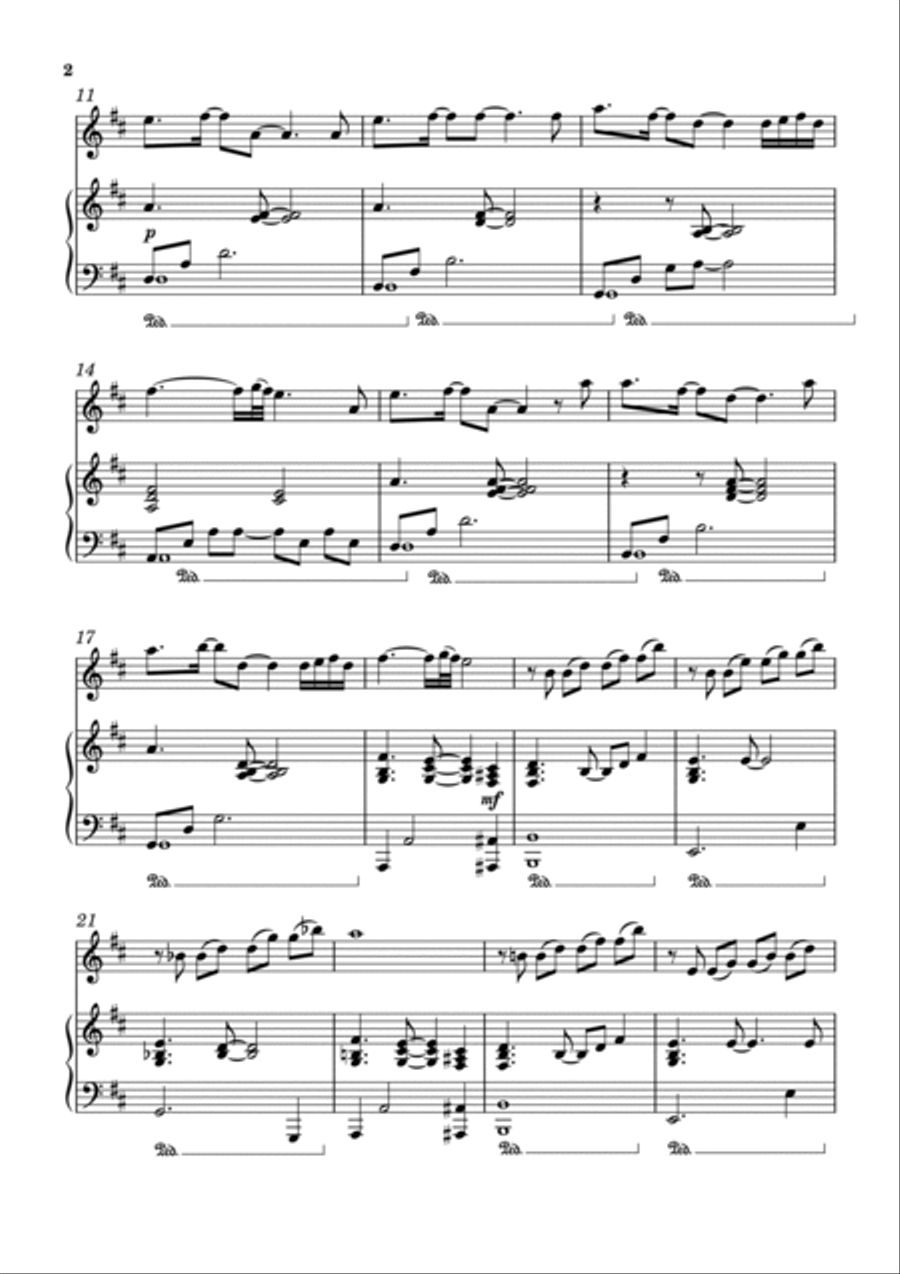 Memories and Heartbeats Memories and Heartbeats Flute Solo scores gallery preview page 2