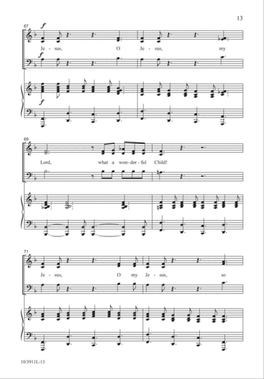 What a Wonderful Child What a Wonderful Child 3-Part scores gallery preview page 13