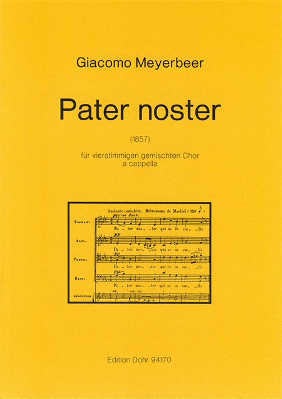 Pater noster für vierstimmigen gemischten Chor a cappella (1857) 4-Part scores gallery preview page 1