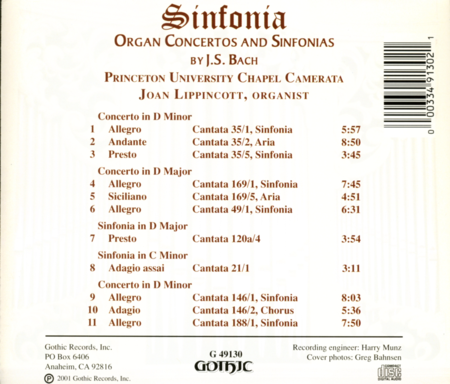 Sinfonia: Organ Concertos & Si