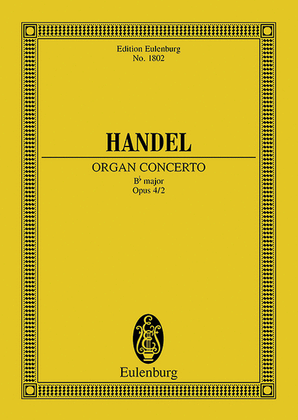 Book cover for Concerto No. 2 in B-Flat Major, Op. 4/2