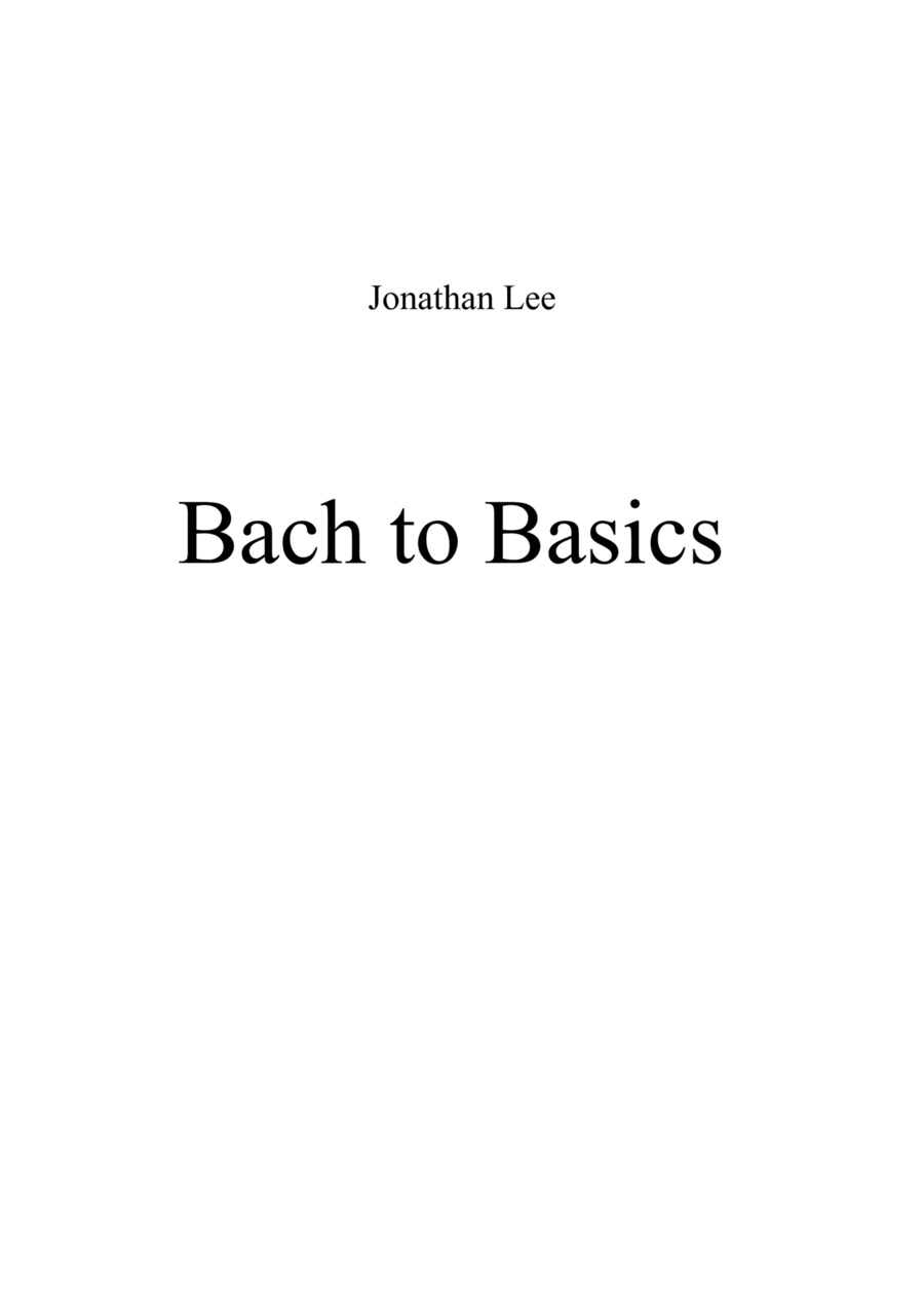 Bach to Basics Large Ensemble scores gallery preview page 1