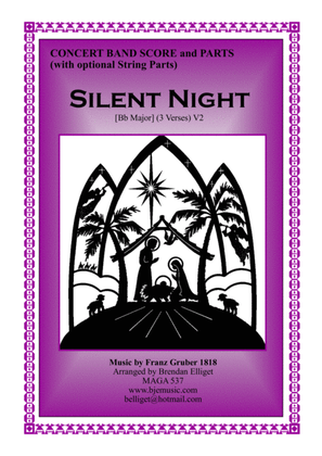 Book cover for Silent Night (Christmas) - Concert Band/Orchestra Score and Parts PDF