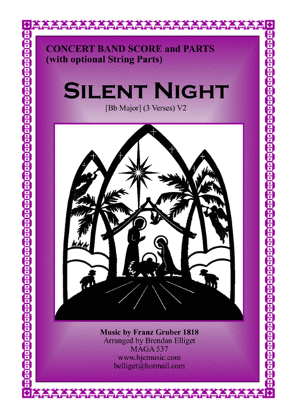 Silent Night (Christmas) - Concert Band/Orchestra Score and Parts PDF image number null