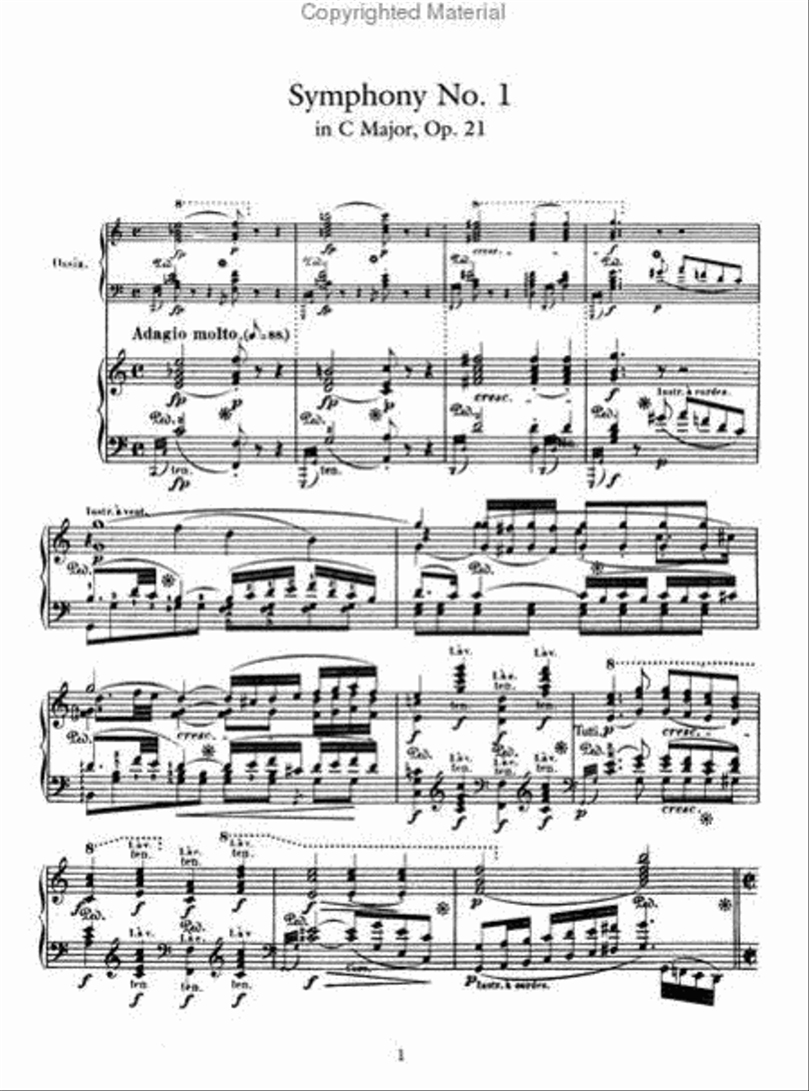 Beethoven Symphonies Nos. 1-5 Transcribed for Solo Piano Piano Solo scores gallery preview page 2