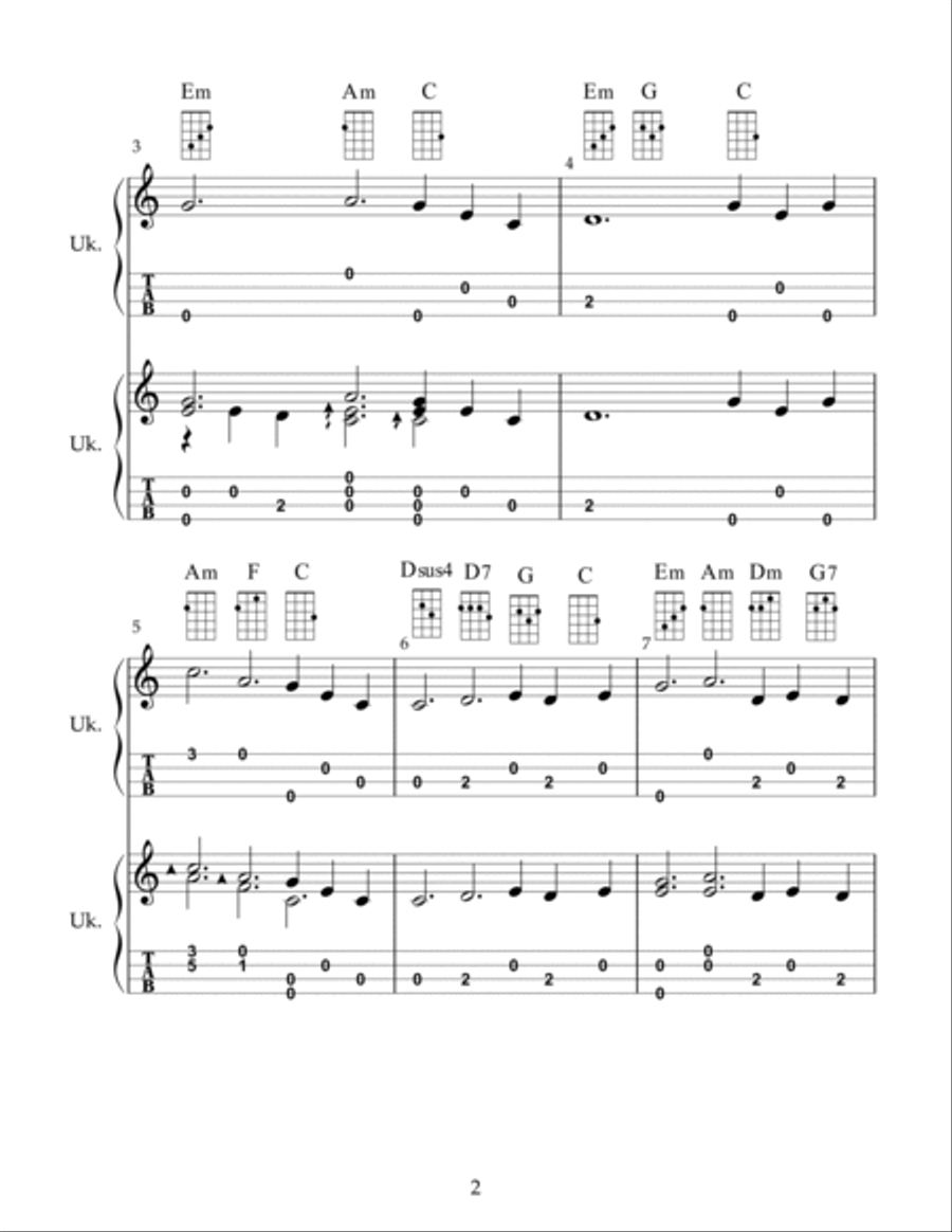 Morning Has Broken - UKULELE Version Ukulele scores gallery preview page 2