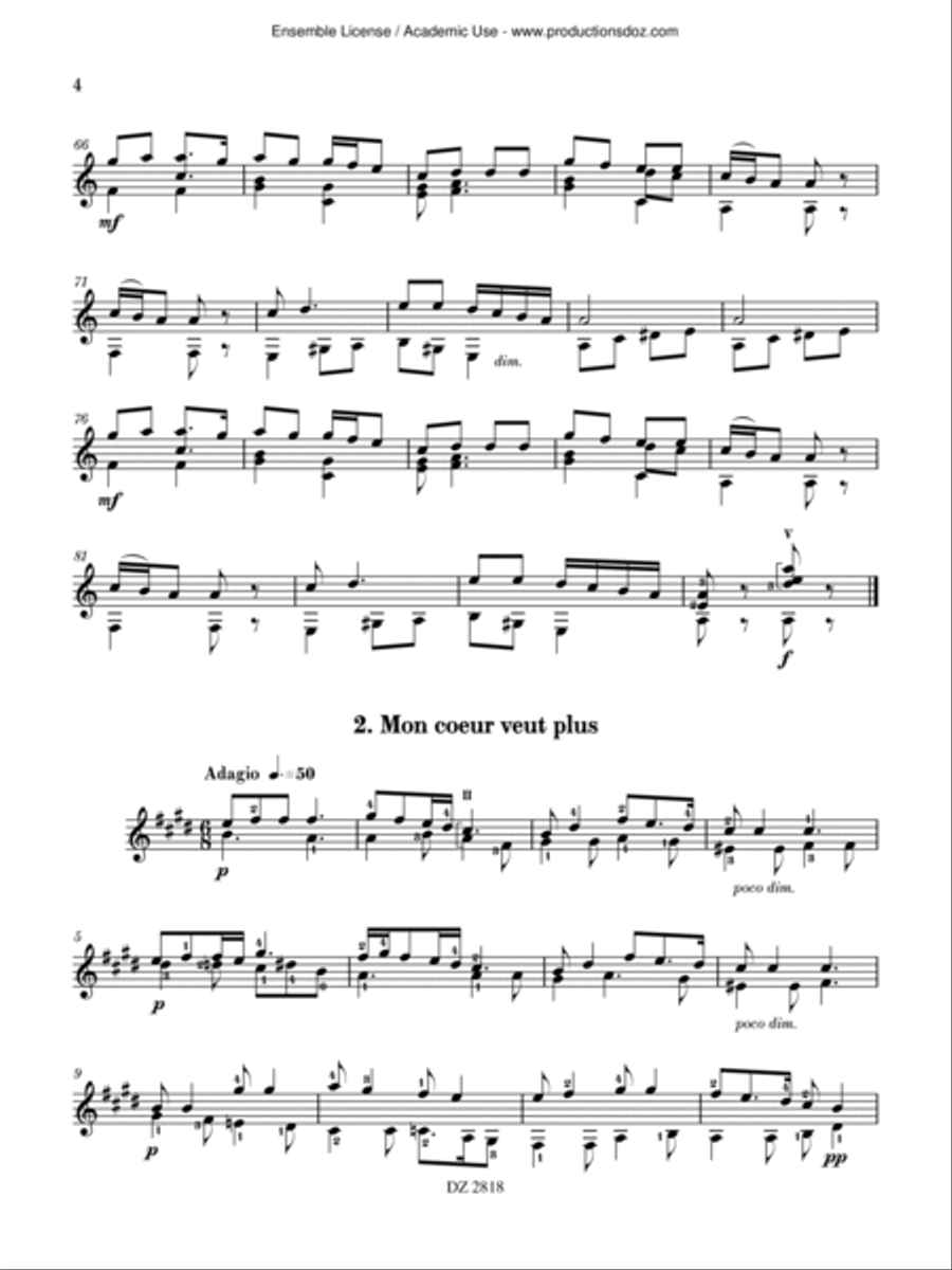 Suite de Timoc Suite de Timoc Classical Guitar scores gallery preview page 4