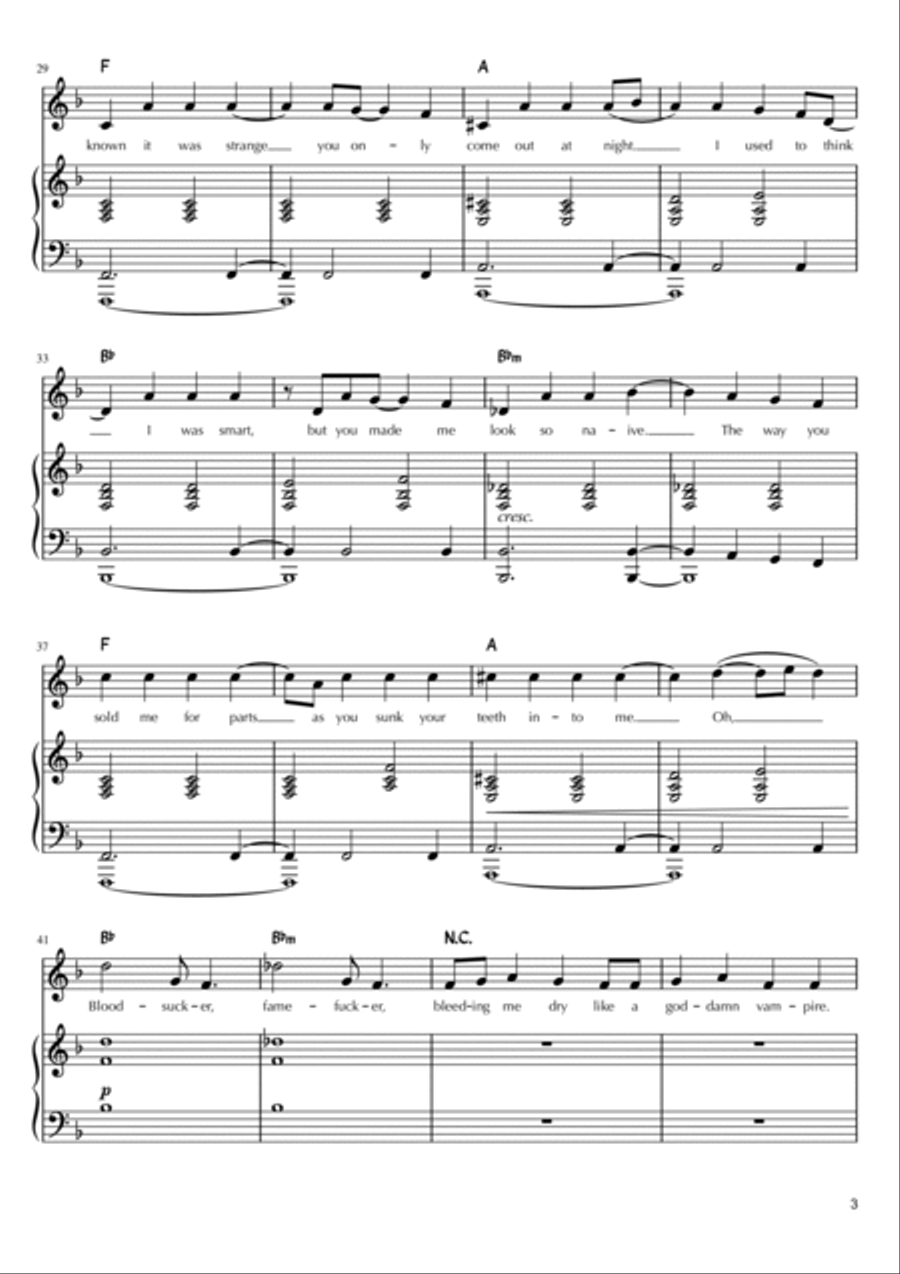 Vampire Voice scores gallery preview page 3