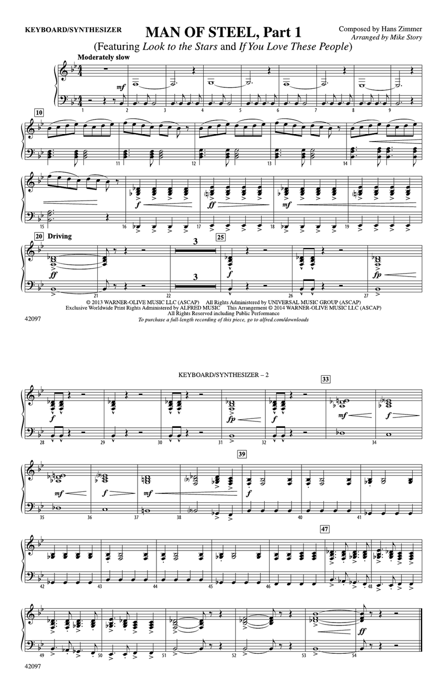 Man of Steel, Part 1: Piano Accompaniment