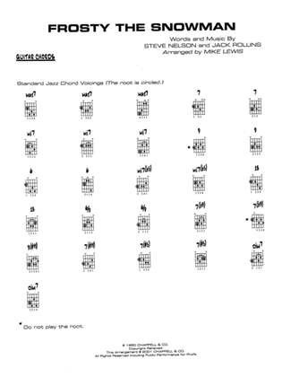 Frosty the Snowman: Guitar Chords