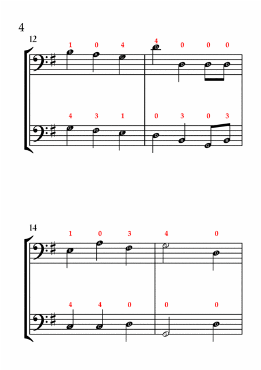 We Wish You a Merry Christmas (CELLO DUET - EASY LEVEL) String Duet scores gallery preview page 5