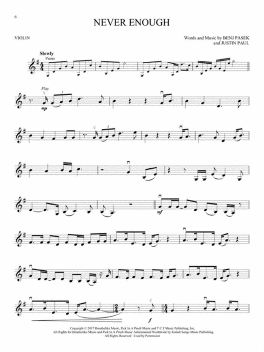 <br>Sheet music extract