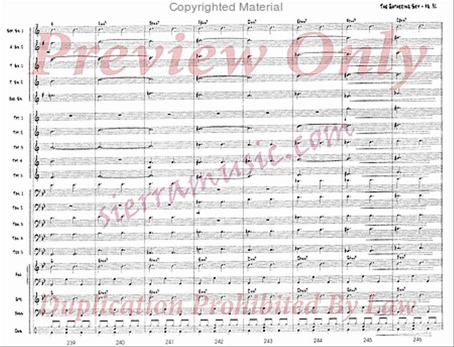 The Gathering Sky Jazz Ensemble scores gallery preview page 32