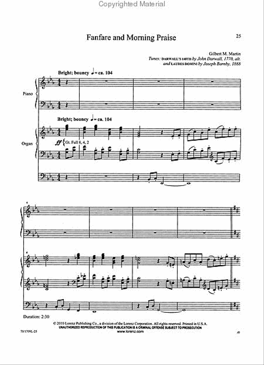 Worship the King Worship the King Organ scores gallery preview page 3